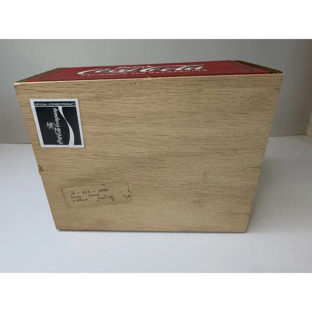 Coca-Cola Wooden Crate Box Small Storage, Decorative Wood, 7.10